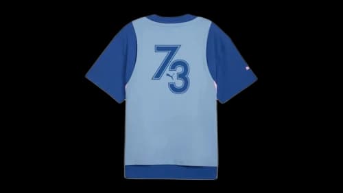 Puma KidSuper Hoops Logo Crew Neck Short Sleeve T-Shirt Clyde Royal