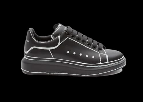 Alexander McQueen Oversized Black White Outline
