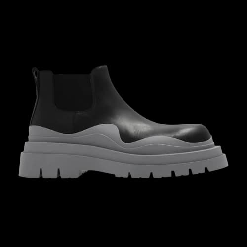 Bottega Veneta Tire Cropped Boot 'Black Vapor'