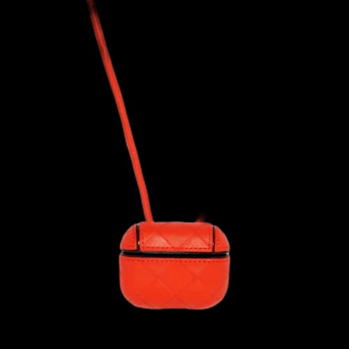 Bottega Veneta Intrecciato AirPods Pro Case Orange