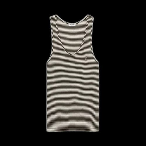 Saint Laurent Striped Tank Top 'Natural/Noir'