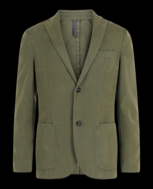 Slowear Monterdoro Single-Breasted Slim Fit Blazer Green