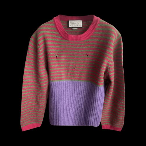 Gucci Distressed Ripped Sweater 'Multicolor'