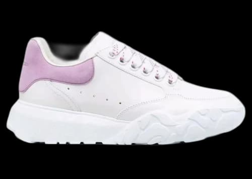 Alexander McQueen Oversized Court Trainer White Lilac (Women's)