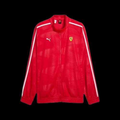 Puma Scuderia Ferrari T7 Oversized Track Jacket Rosso Corsa