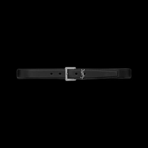 Saint Laurent Cassandre Belt 'Black'