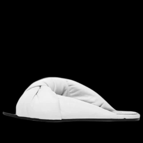 Balenciaga Drapy Flat Sandals 'White' (Women's)