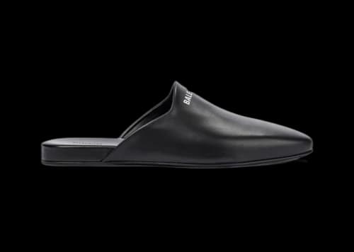 Balenciaga Cosy Mules Black Leather