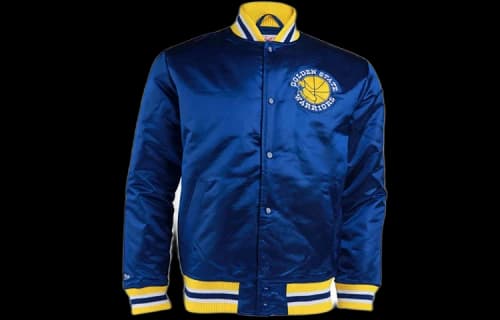 Mitchell & Ness x NBA Golden State Warrior Jacket 'Blue'