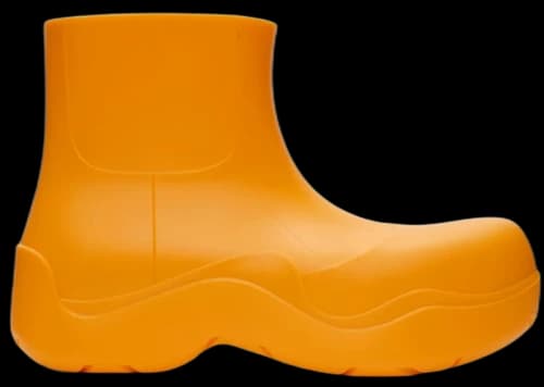 Bottega Veneta Puddle Ankle Boots Tangerine