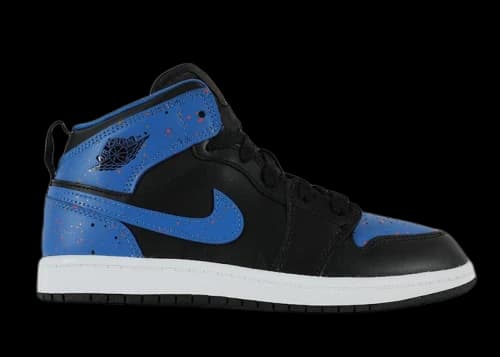 Jordan 1 Mid Royal Paint Splatter (PS)