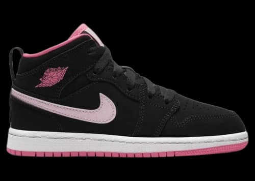 Jordan 1 Mid Black Digital Pink (PS)
