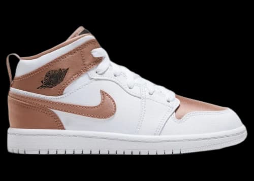 Jordan 1 Mid White Rose Gold (PS)