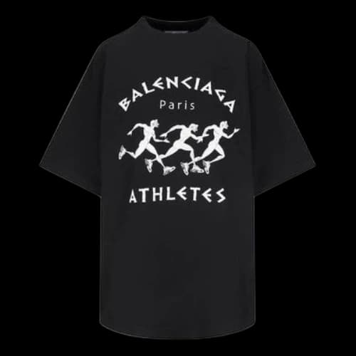 Balenciaga Printing Round-neck Black