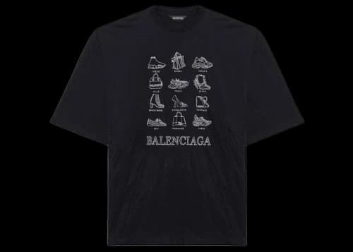 Balenciaga Icons XL T-shirt Black/White