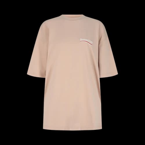 Balenciaga Women's Political Campaign T-Shirt Light/Pink/White