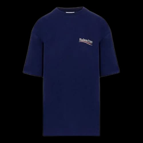 Balenciaga SS21 Printing Round-neck Short Sleeve Blue
