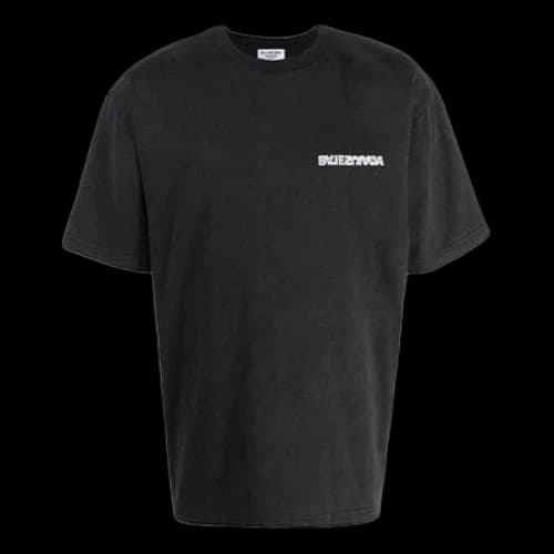 Balenciaga Turn Slit T-Shirt 'Black'