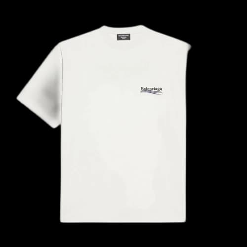 Balenciaga Political Campaign Large Fit T-Shirt 'Dirty White/Blk/Blue'