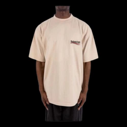 Balenciaga Political Campaign T-Shirt Large Fit 'Beige'