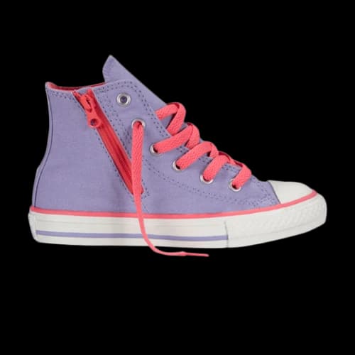 Converse Chuck Taylor All Star Side Zip Hi GS 'Lavender Glow'