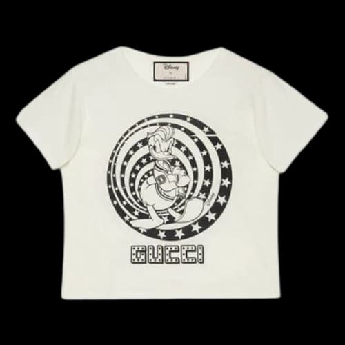 Gucci x Disney Donald Duck Printed Short-Sleeved For Beige (Women's)