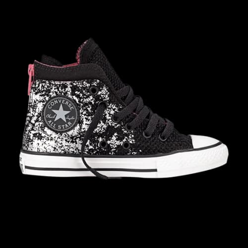 Converse Chuck Taylor All Star Back Zip Hi GS 'Black'