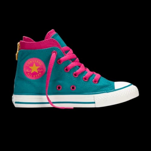 Converse Chuck Taylor All Star Back Zip Hi GS 'Lagoon'