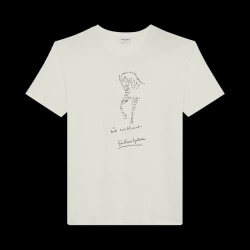 Saint Laurent Tout Terriblement T-Shirt 'White'