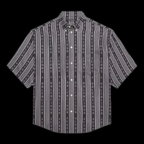 Balenciaga Striped 'Balenciaga Jeans' Shirt 'Grey Black'
