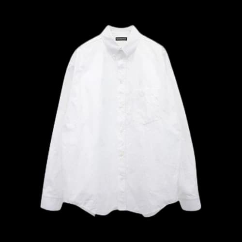 Balenciaga Languages Button Down Shirt 'White'
