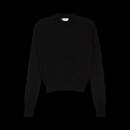 Bottega Veneta Cashmere Pullover Crewneck Sweater 'Black'