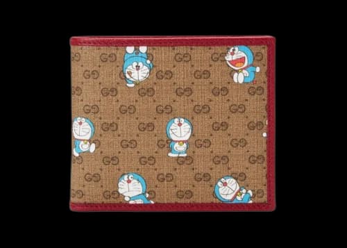 Gucci x Doraemon Bi-fold Wallet Ebony/Beige