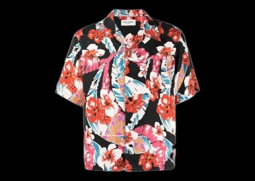 Saint Laurent Hawaiian Print Shirt Multi