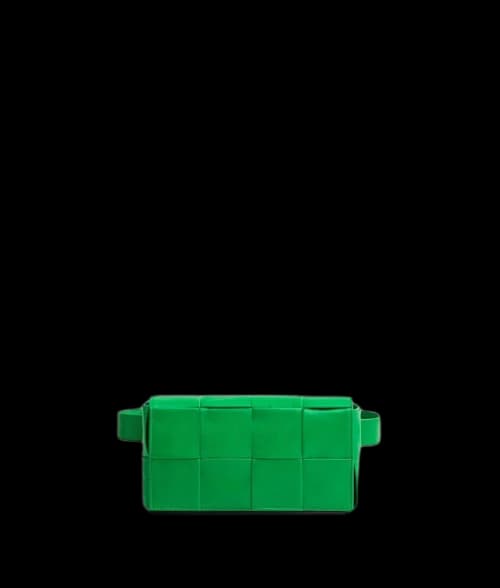 Bottega Veneta Cassette Belt Parakeet/Silver