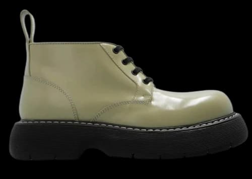 Bottega Veneta Swell Leather Shoes Green