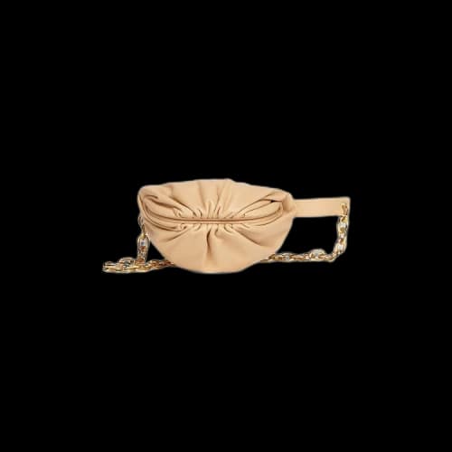 Bottega Veneta Belt Chain Pouch 'Almond/Gold'