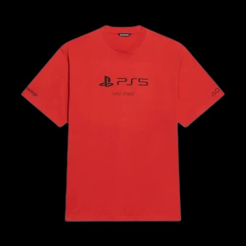 Balenciaga Playstation Boxy Tee 'Vermillon/Black'