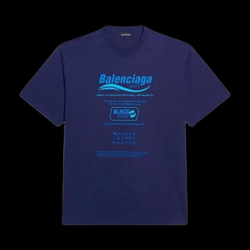 Balenciaga Boxy T-Shirt 'Blue'