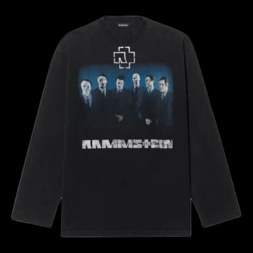 Balenciaga Rammstein Germany Band Crossover Long Sleeves Unisex Black