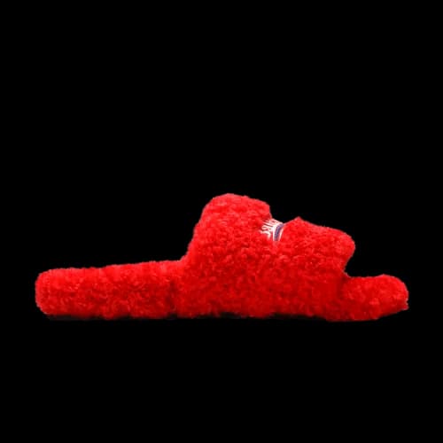 Balenciaga Furry Slides 'Red' (Women's)