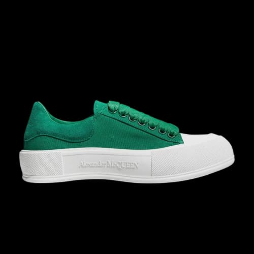 Alexander McQueen Deck Lace-Up Plimsoll 'Green' (Women's)
