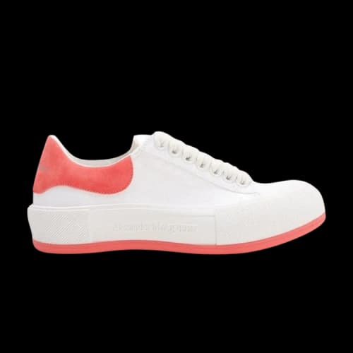 Alexander McQueen Deck Lace-Up Plimsoll 'White Coral' (Women's)
