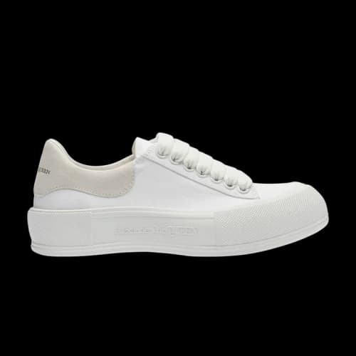Alexander McQueen Deck Lace-Up Plimsoll 'White' 2021 (Women's)