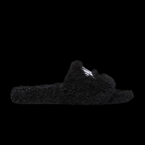 Balenciaga Furry Slides 'Cities Paris - Black'