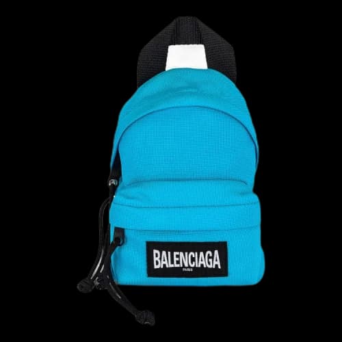 Balenciaga Logo Shoulder Bag 'Cyclades Blue'