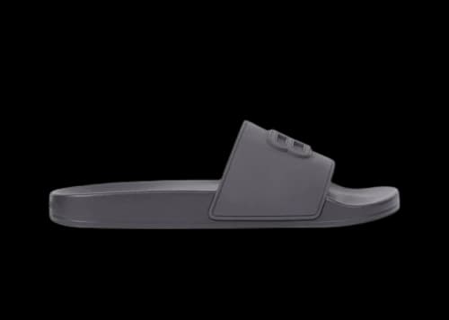 Balenciaga Pool Slides 3D BB Logo Dark Grey
