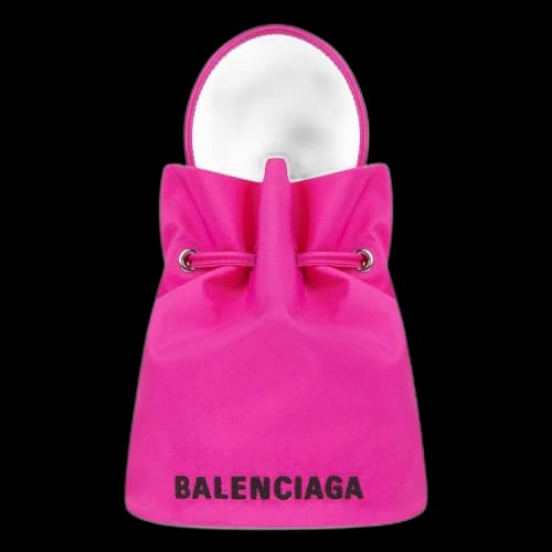Balenciaga XS Drawstring Wheel Bucket Bag 'Fluorescent Pink/Black'