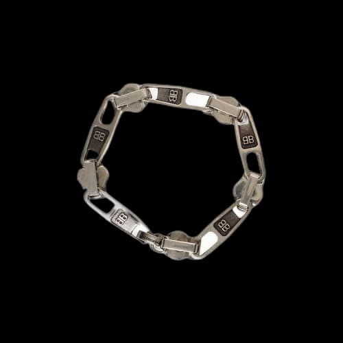 Balenciaga Zip Bracelet 'Antique Silver'