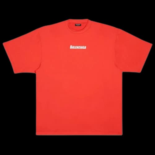 Balenciaga Technical Mesh Swim T-Shirt 'Red'